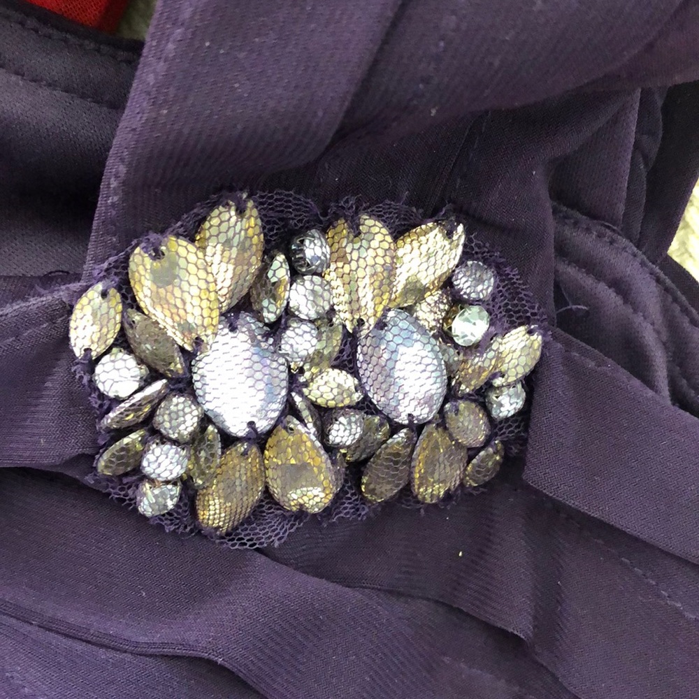 Egg Plant Purple Party Dress. - Picture 6 of 6